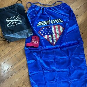 NEW Grunt Style Cape, Drawstring Bag & Boot Koozie